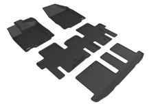 Load image into Gallery viewer, 3D MAXpider 2013-2019 Nissan Pathfinder Kagu 1st &amp; 2nd &amp; 3rd Row Floormats - Black