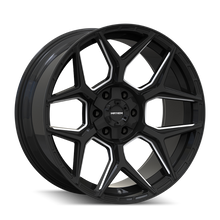 Load image into Gallery viewer, Mayhem Vanquish 8119 22x10 / 6x135/6x139.7 / -19mm Offset / 106.1mm  Hub - Gloss Black Milled