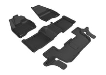 Load image into Gallery viewer, 3D MAXpider 2015-2016 Ford Explorer Kagu 1st &amp; 2nd &amp; 3rd Row Floormats - Black