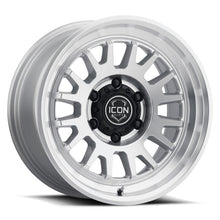 Load image into Gallery viewer, ICON Anza 17x8.5 5x150 25mm Offset 5.75in BS Silver Machined Wheel