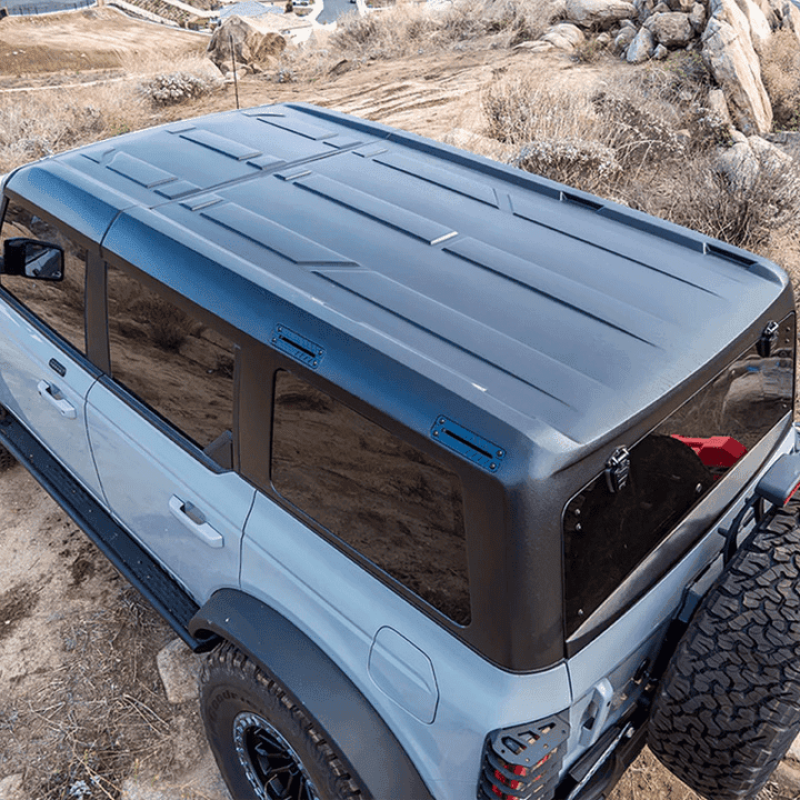 Turn Offroad 2021+ Ford Bronco 4 Dr Hardtop Defroster Side Badge Delete - TXT BLK