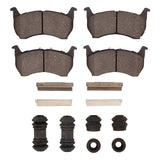 DFC 83-87 Mazda 626 Front 5000 Advanced Semi Metallic Brake Pads and Hardware Kit