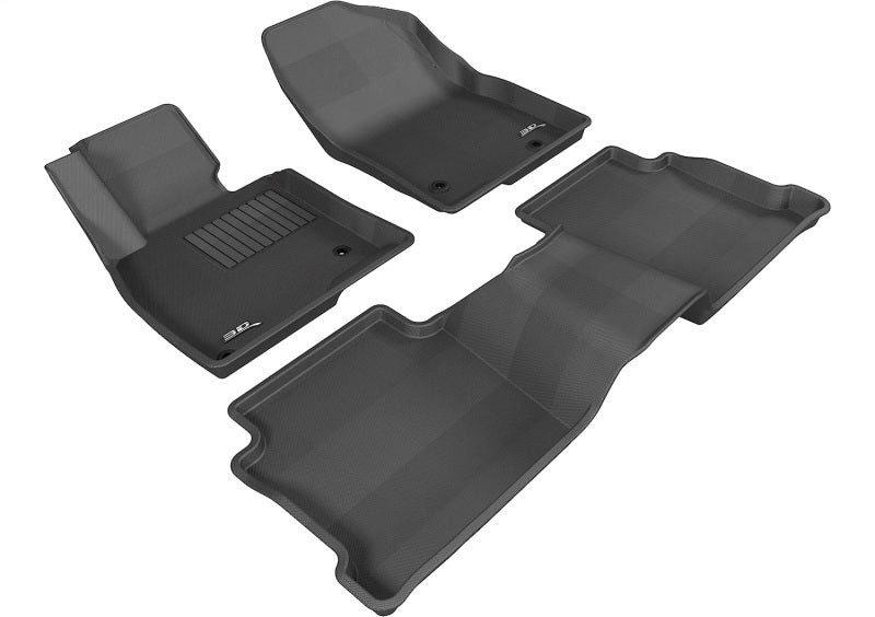3D MAXpider 2014-2019 Mazda Mazda6 Kagu 1st & 2nd Row Floormats - Black