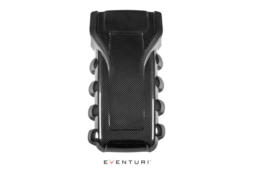 Eventuri B8 RS4 RS5 Black Carbon Engine Cover - EVE-RS5-CF-ENG