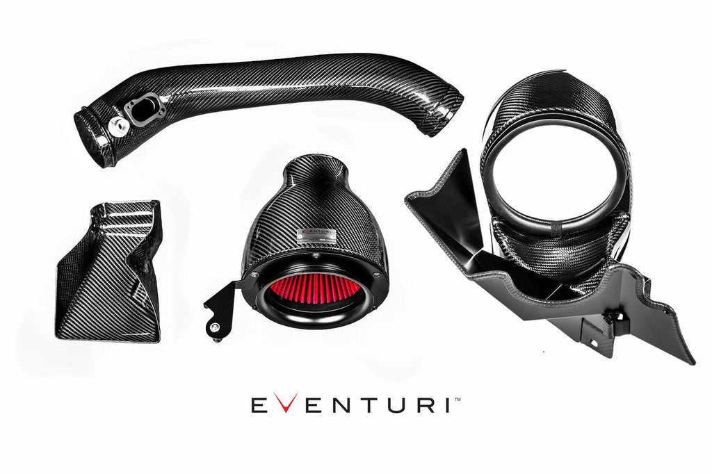 Eventuri F20 M135i, F22 M235i, F30 335i, F3X 435i Black Carbon Intake - V2 - EVE-N55V2-CF-INT