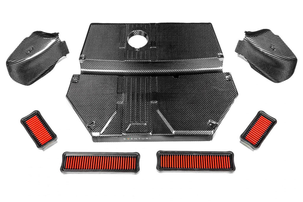 Eventuri F97 X3M / F98 X4M Black Carbon Intake Lid + Carbon Scoops - EVE-FX34M-CF-INT