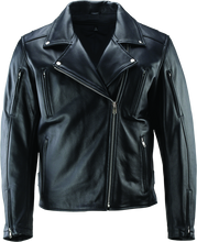 Load image into Gallery viewer, Kuryakyn By River Road Ironclad Classic Leather Jacket Black - Medium