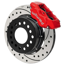 Load image into Gallery viewer, Wilwood Ford Mustang II Forged Dynalite Front Brake Kit w/ 11.38in Drilled &amp; Slotted Rotor - Red