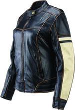 Load image into Gallery viewer, Kuryakyn By River Road Dame Vintage Leather Jacket Black Womens - Small