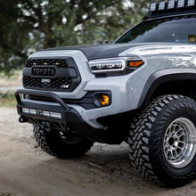 Load image into Gallery viewer, Cali Raised 16-23 Toyota Tacoma Stealth Bumper - Bull Bar / 32In Led Bar Spot W/ Tall Switch