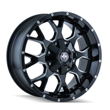 Load image into Gallery viewer, Mayhem 8015 Warrior 20x10 / 8x170 BP / -25mm Offset / 125.2mm Hub Gloss Black Milled Wheel