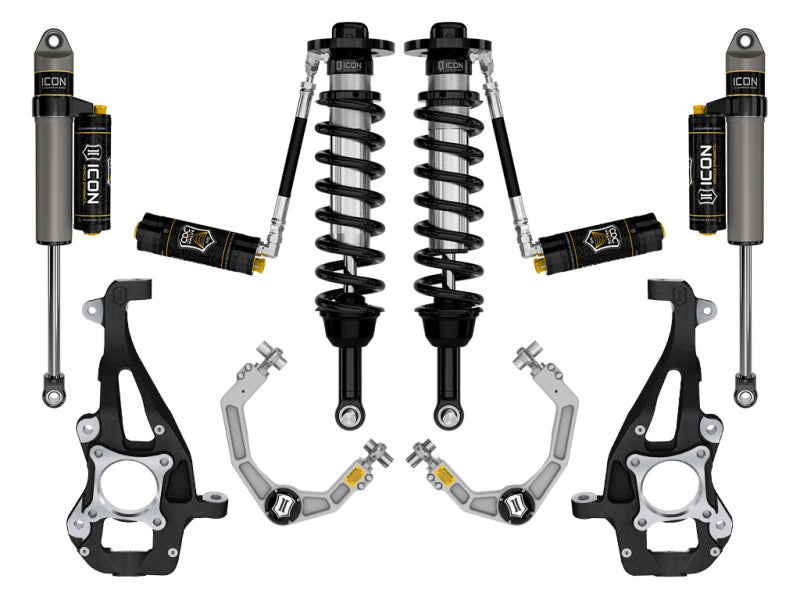 ICON 21-24 Ford F150 4WD 3.5-4.5in Stage 4 Suspension System - Billet CDCV