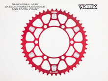 Load image into Gallery viewer, Vortex Racing V4 45 Tooth 520 Rear Sprocket - Red