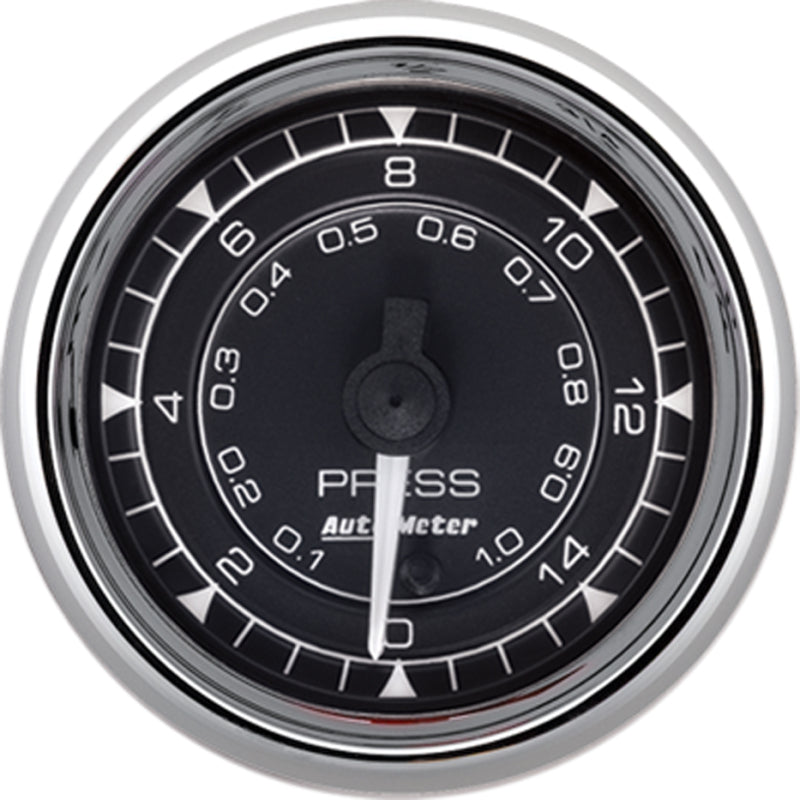 Autometer Chrono 2-1/16in 15PSI Digital Stepper Motor Pressure Gauge - Chrome