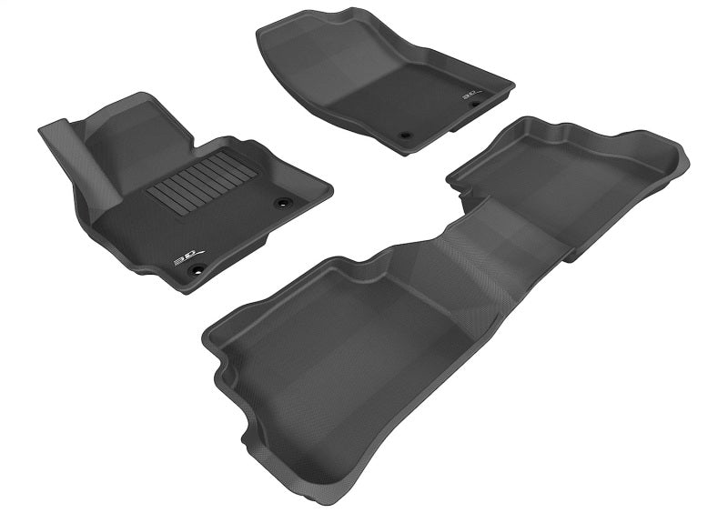 3D MAXpider 2013-2016 Mazda CX-5 Kagu 1st & 2nd Row Floormats - Black