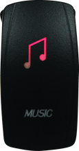 Load image into Gallery viewer, DragonFire Racing Lighted Switch Music On/Off Red