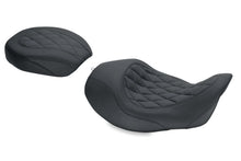 Load image into Gallery viewer, Mustang 06-17 Harley Dyna Wide Tripper Forward Solo Seat Diamond Stitch - Black