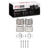 DFC 85-91 Mercedes-Benz 300SE Front 5000 Advanced Low Metallic Brake Pads and Hardware Kit