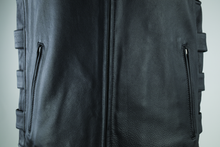 Load image into Gallery viewer, Kuryakyn By River Road Plains Leather Vest Black - Small