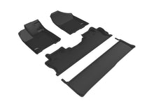 Load image into Gallery viewer, 3D MAXpider 2017-2020 Honda Ridgeline Kagu 1st &amp; 2nd &amp; 3rd Row Floormats - Black