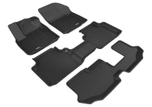 Load image into Gallery viewer, 3D MAXpider 2018-2019 Volkswagen Atlas Kagu 1st &amp; 2nd &amp; 3rd Row Floormats - Black
