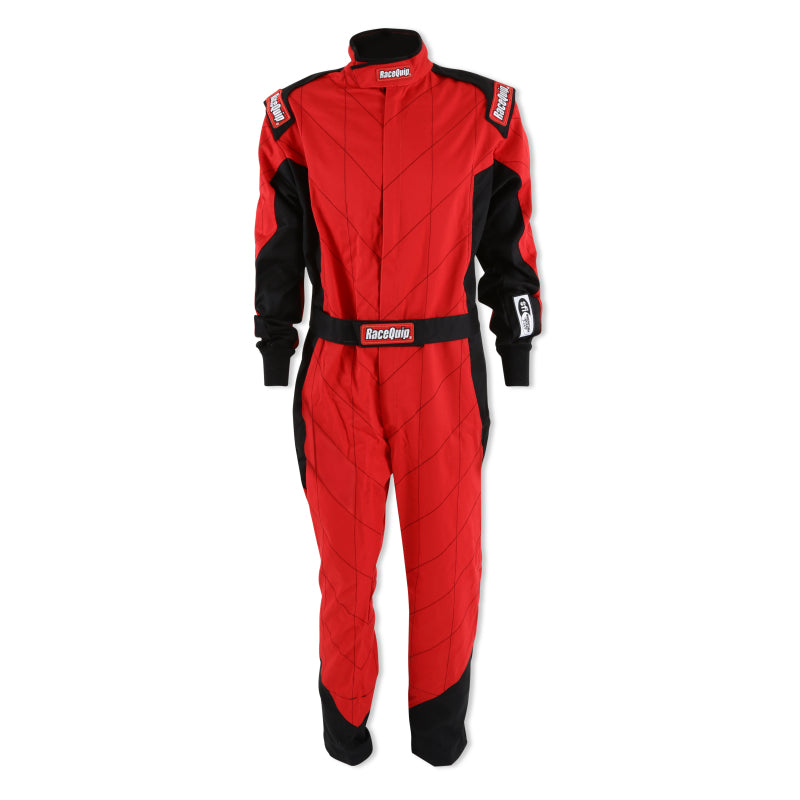 RaceQuip Red Chevron-1 Suit - SFI-1 M Tall