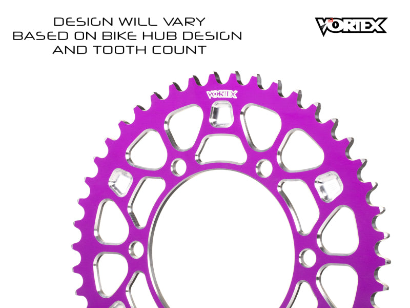 Vortex Racing V4 43 Tooth 520 Rear Sprocket - Purple