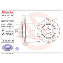 Load image into Gallery viewer, Brembo OE 2015 Chevrolet Cruze Drilled Xtra Brake Disc - Rear
