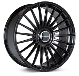 Vossen HF-8 22x10.5 / 5x112 BP / ET42 / 66.5 CB / Deep - Gloss Black Wheel