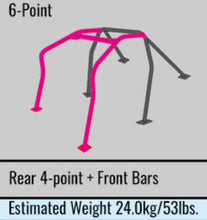 Load image into Gallery viewer, Cusco Safety 21 6PT 2-Passenger Black Steel Roll Cage 18+ Honda Civic Type-R / 17+ 5-Door Hatchback