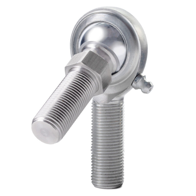 QA1 C Series 2-Pc Rod End - Male/Right Hand - .75in Bore x 3/4-16 w/Stud & Zerk - Carbon Steel