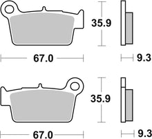 Load image into Gallery viewer, Brembo OE 09-13 Aprilia RXV 450cc Brake Pad - Rear