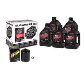 Maxima V-Twin Quick Change Kit Synthetic w/ Black Filter Milwaukee-Eight