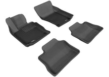 Load image into Gallery viewer, 3D MAXpider 2010-2016 Porsche Panamera Kagu 1st &amp; 2nd Row Floormats - Black
