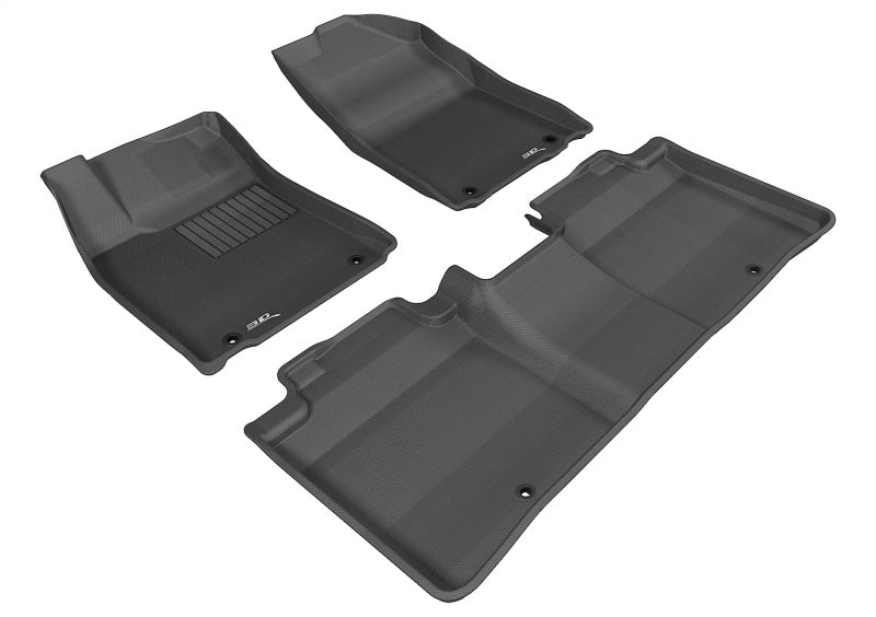 3D MAXpider 2013-2018 Lexus ES/ES Hybrid Kagu 1st & 2nd Row Floormats - Black