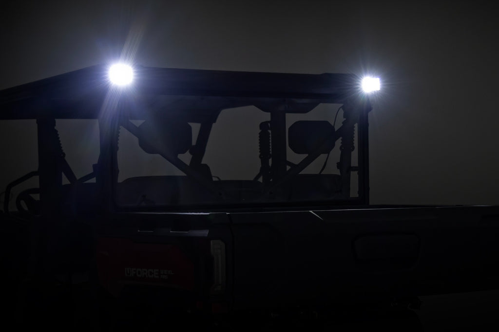 LED Light Kit | Rear Mount | 2" Black Pair | White DRL | CFMOTO UFORCE U10 Pro 