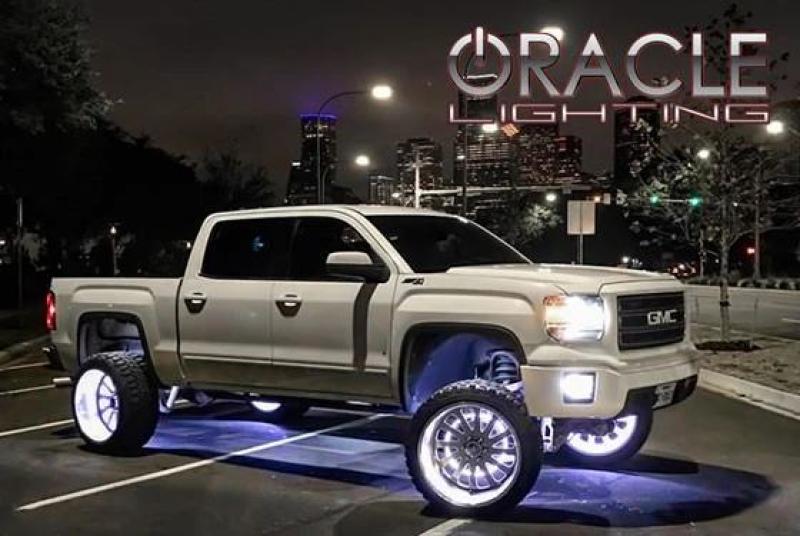 Oracle LED Illuminated Wheel Rings - Double LED - White NO RETURNS