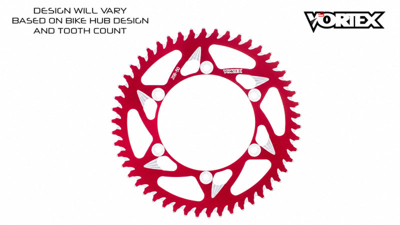 Vortex Racing 48 Tooth 520 Rear Sprocket - Red