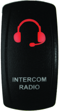 Load image into Gallery viewer, DragonFire Racing Lighted Switch Int/Rad On/Off Red Led