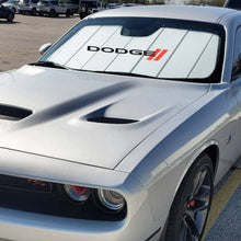 Load image into Gallery viewer, Covercraft 15-23 Dodge Challenger w/wo MCO UVS100 Premier Series Custom Sunscreen with Dodge logo