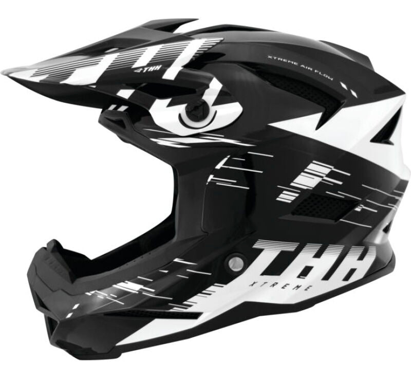 THH Helmets T-42 BMX Xtreme  Black/White - 2XL