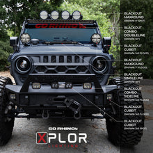 Load image into Gallery viewer, Go Rhino Xplor Blackout Series Sgl Row LED Light Bar (Side/Track Mount) 39.5in. - Blk