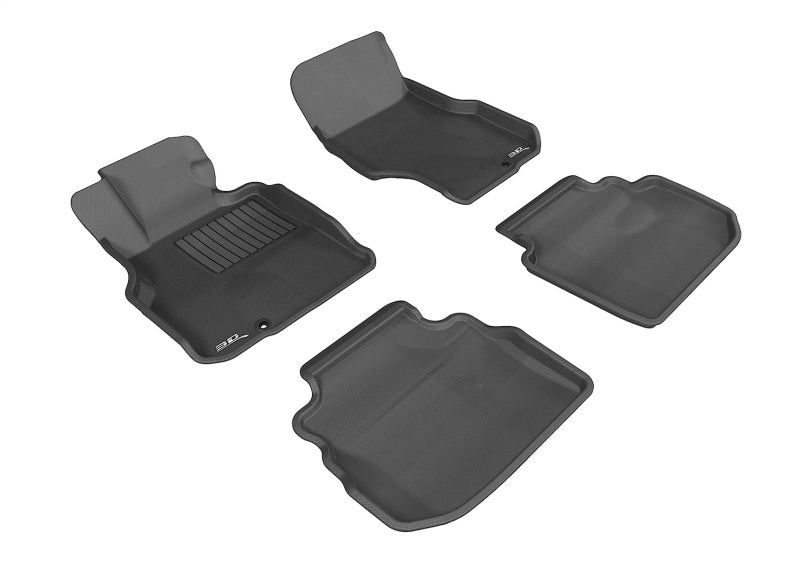3D MAXpider 2006-2010 Infiniti M35 Kagu 1st & 2nd Row Floormats - Black