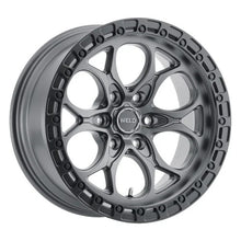Load image into Gallery viewer, Weld 17x9 Ledge 6 6x135  ET-12 BS 4.50 Satin GUN / Satin BLK Ring 87.1