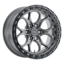 Weld 17x9 Ledge 6 6x135  ET-12 BS 4.50 Satin GUN / Satin BLK Ring 87.1