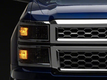 Load image into Gallery viewer, Raxiom 14-15 Chevrolet Silverado 1500 OE Style Headlights/ Chrome Trim- Black - Clear Lens