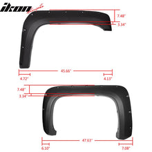 Load image into Gallery viewer, 2007-2014 Chevy Silverado 1500 2500HD 3500HD 6.5 8Ft Bed Fender Flares