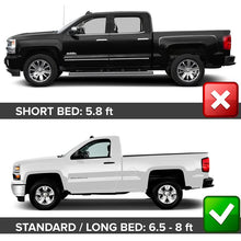 Load image into Gallery viewer, 2014-2018 Chevy Silverado 1500 6.5Ft 8Ft Long Bed Fender Flares 4PC