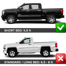 Load image into Gallery viewer, 2014-2018 Chevy Silverado 5.8 Ft Short Bed Fleetside Fender Flares PP