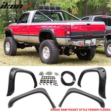 Load image into Gallery viewer, 1994-2002 Dodge Ram 1500 2500 3500 Pocket Front Rear Fender Flares ABS